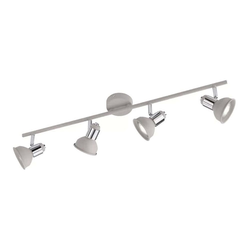 Wofi 984104509000 - Spotlight ISABEL 4xGU10/28W/230V grey