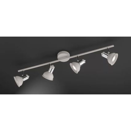 Wofi 984104509000 - Spotlight ISABEL 4xGU10/28W/230V grey