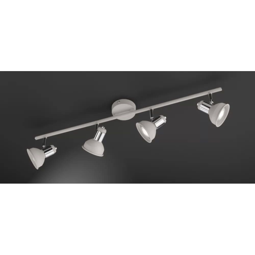 Wofi 984104509000 - Spotlight ISABEL 4xGU10/28W/230V grey