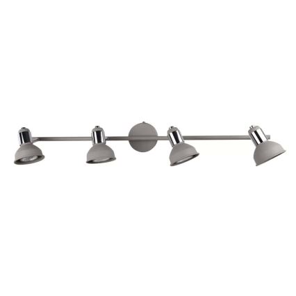 Wofi 984104509000 - Spotlight ISABEL 4xGU10/28W/230V grey