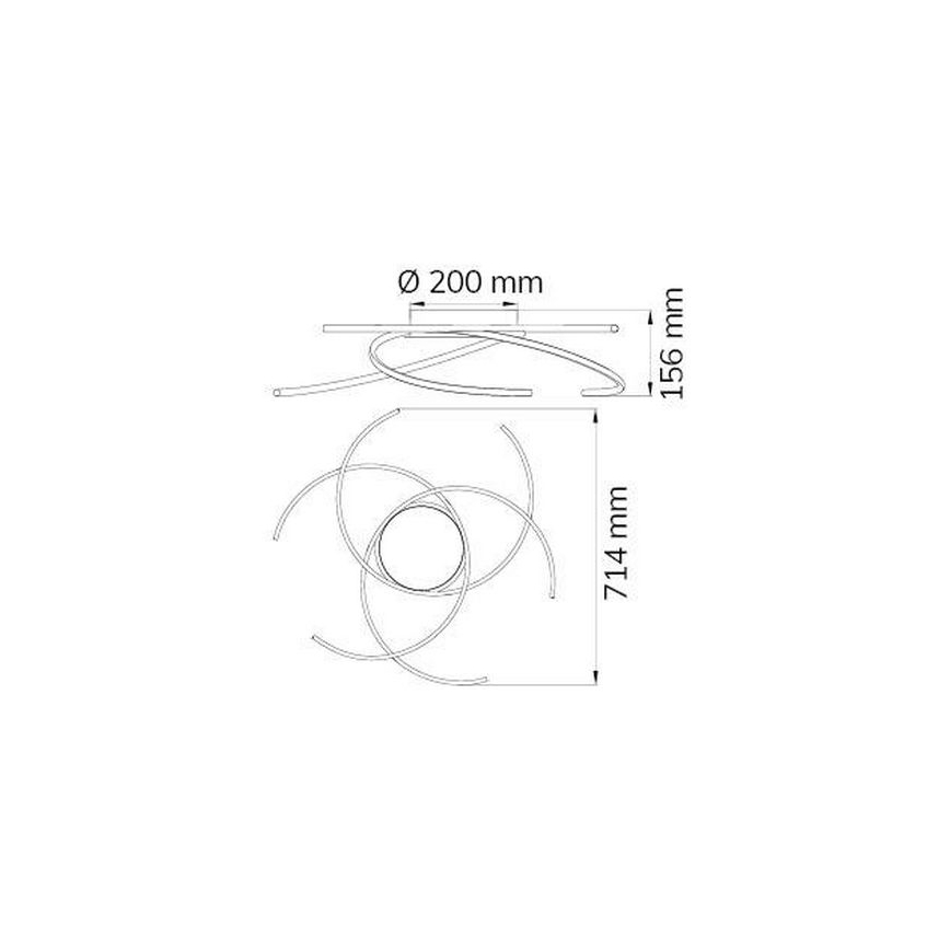 Wofi - LED Ceiling light JULS LED/24W/230V