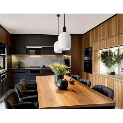 WOLKEN Cable Pendant Lamp 1xE27/40W/230V White/Black