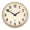 Wooden wall clock, Ø 30.8 cm, battery-powered (1×AA)