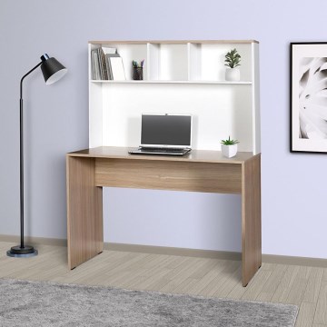Work table 149x110 cm white/brown