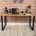 Work table BLAT 160x60 cm black/brown