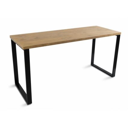 Work table BLAT 160x60 cm black/brown