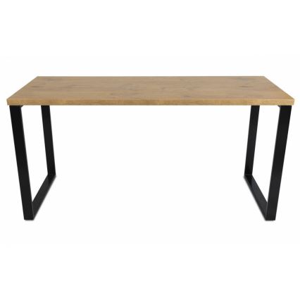 Work table BLAT 160x60 cm black/brown