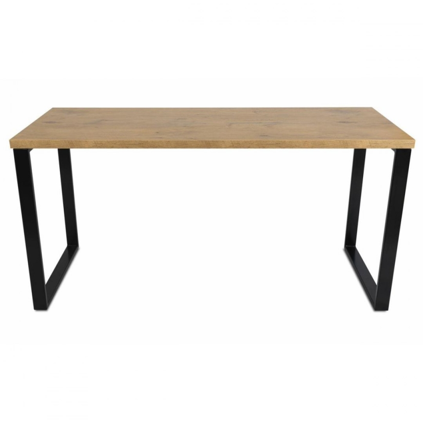 Work table BLAT 160x60 cm black/brown
