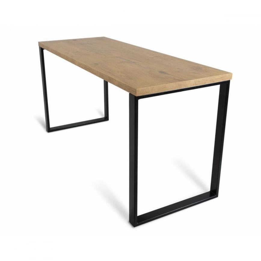 Work table BLAT 160x60 cm black/brown
