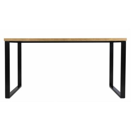 Work table BLAT 160x60 cm black/brown