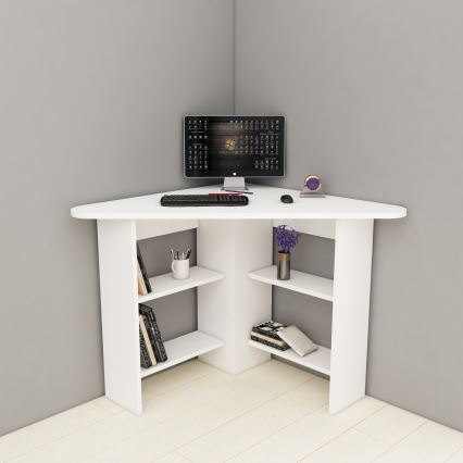Work table CORNER 73,8x80 cm white