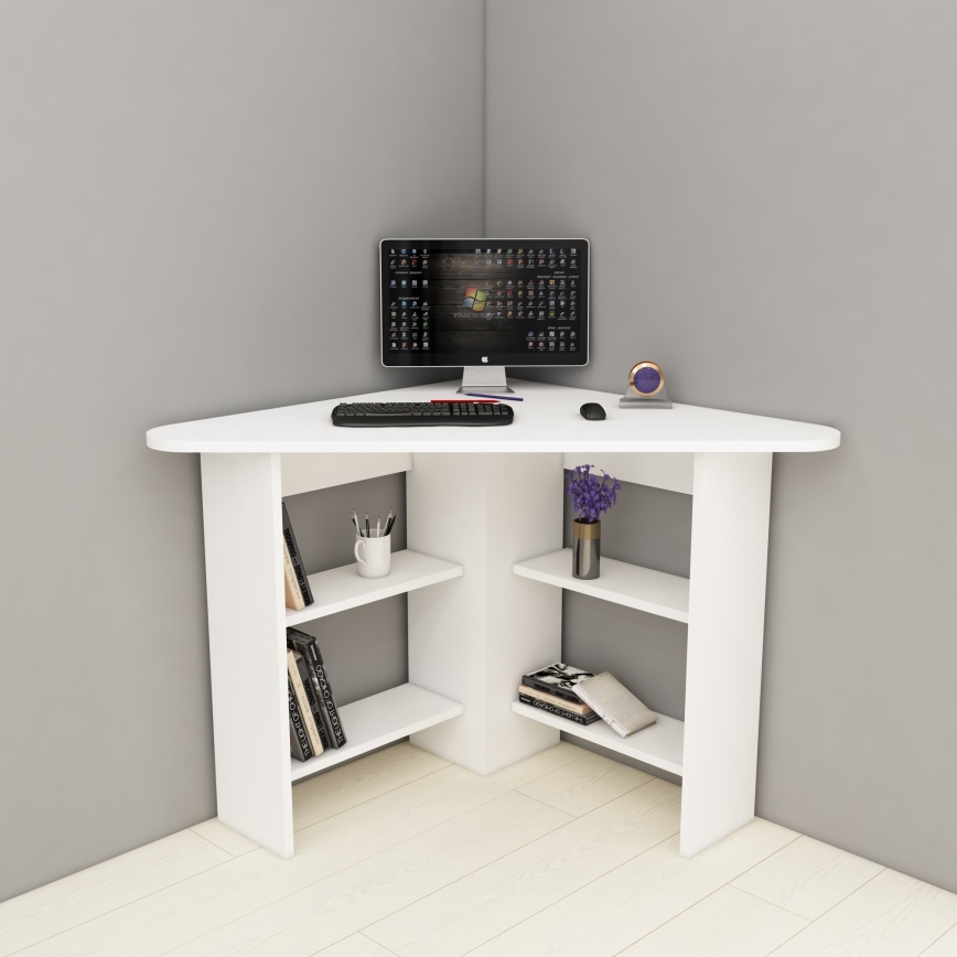 Work table CORNER 73,8x80 cm white