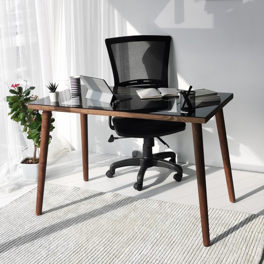 Work table COZY 73x110 cm pine/black