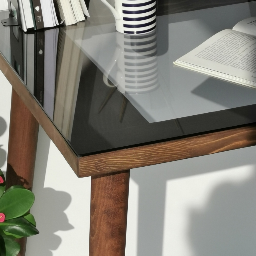 Work table COZY 73x110 cm pine/black