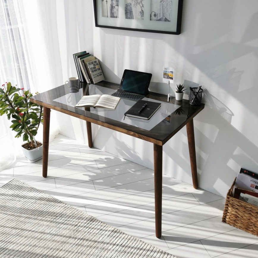 Work table COZY 73x110 cm pine/black
