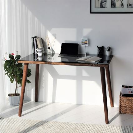 Work table COZY 73x110 cm pine/black