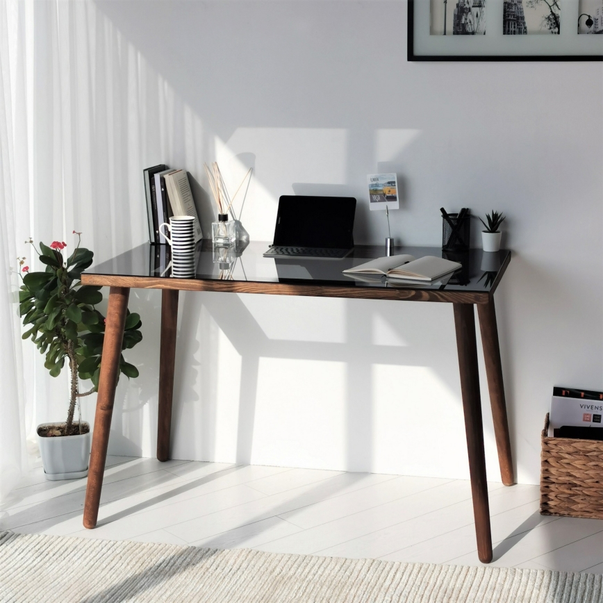 Work table COZY 73x110 cm pine/black
