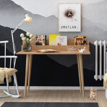 Work table RAMMI 94x100 cm brown