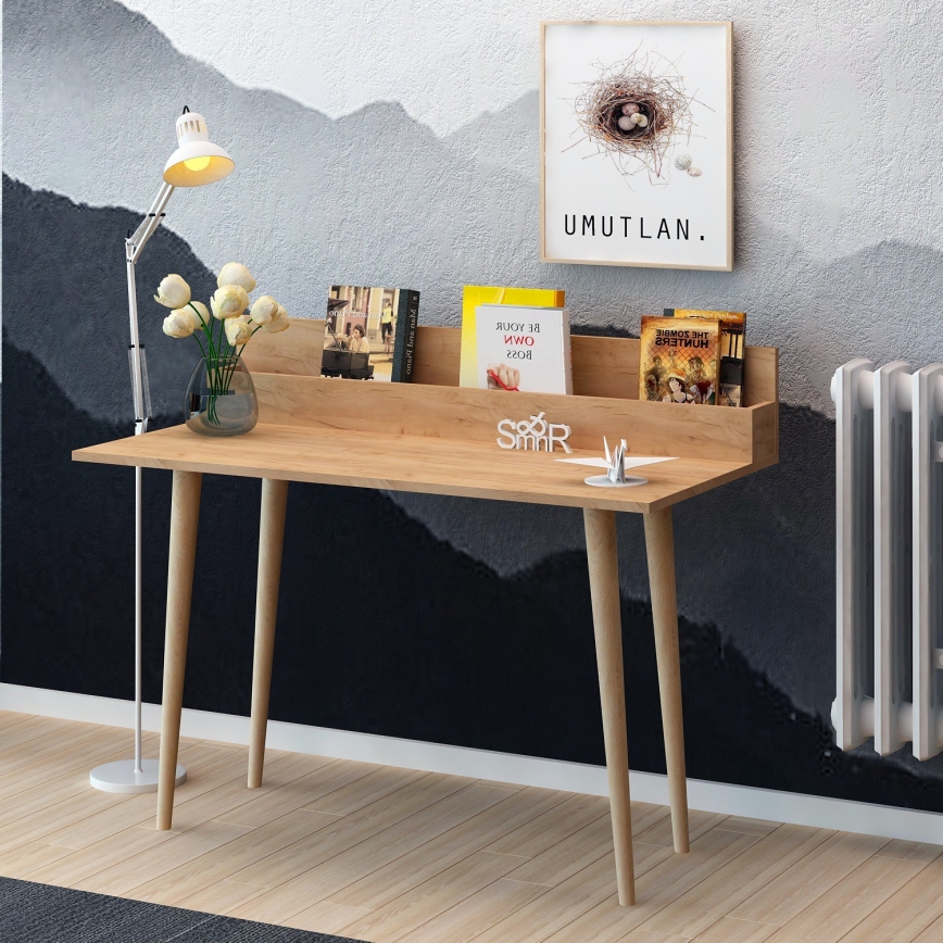 Work table RAMMI 94x100 cm brown