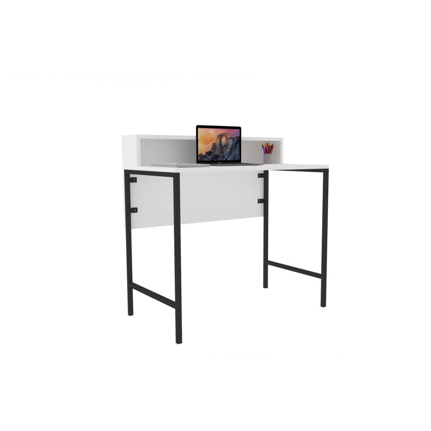 Work table USO 90,8x90 cm white/black
