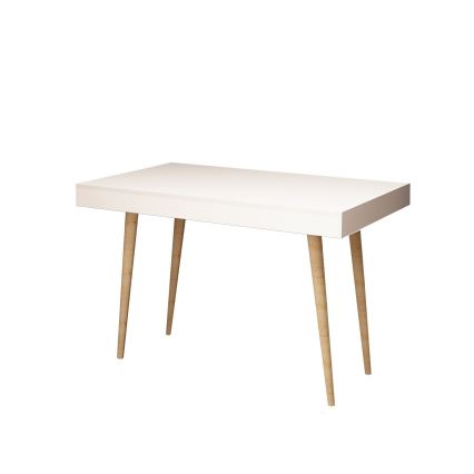 Work table VERONIKA 74x100 cm white/beige