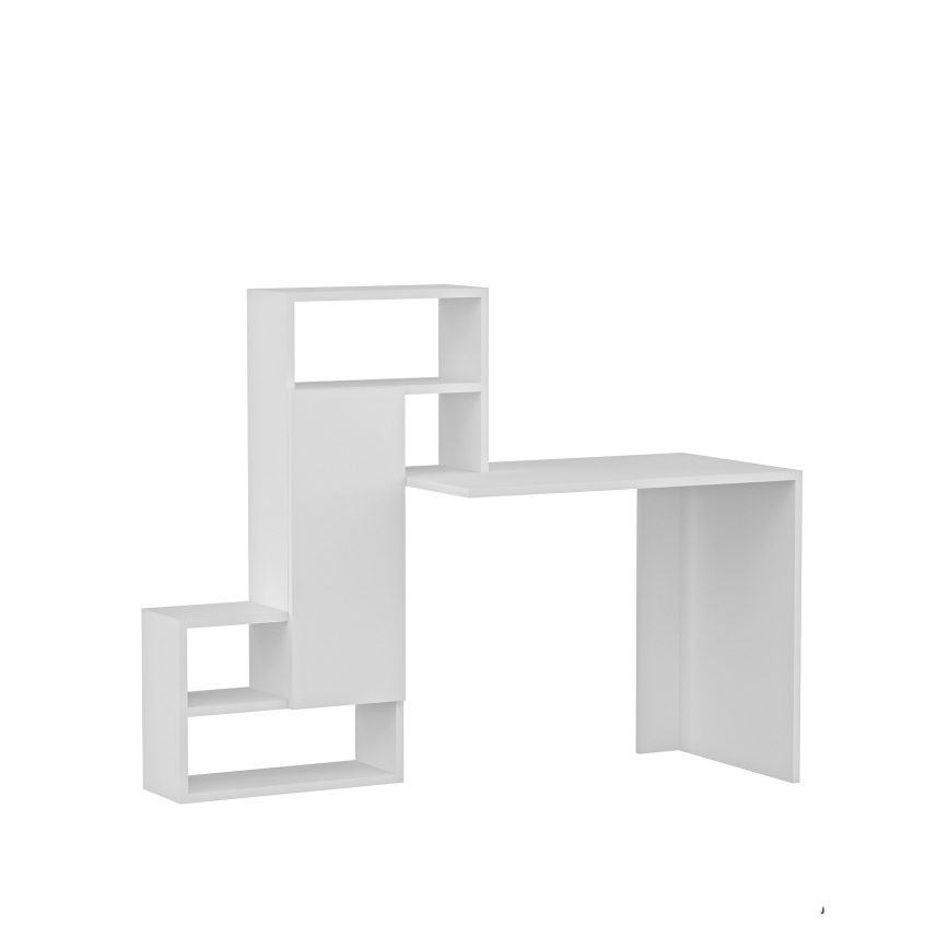 Work table with a shelf IRMAK 119x138,6 cm white