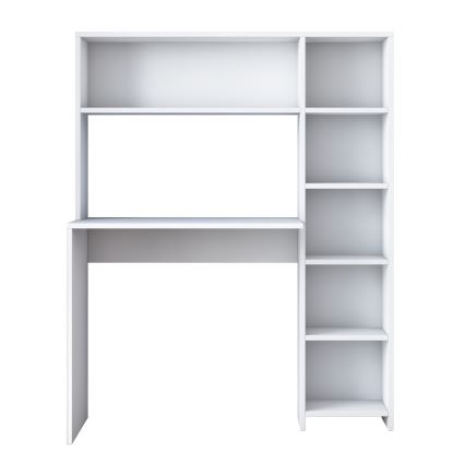 Work table with a shelf RANI 113,2x141,8 cm white