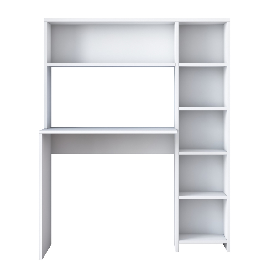 Work table with a shelf RANI 113,2x141,8 cm white