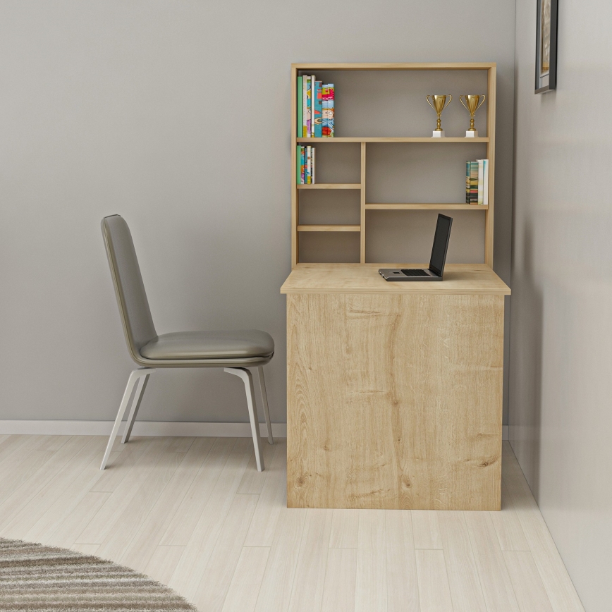 Work table with shelf SEDIR 154,2x59 cm beige