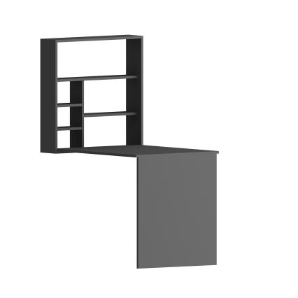 Work table with shelf SEDIR 154,2x90 cm anthracite