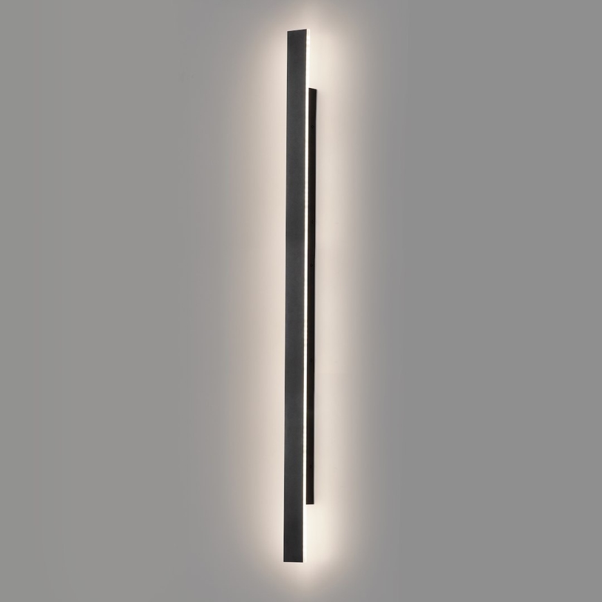 LED Outdoor Wall Light WOW LED/20W/230V 3000/4000/6000K 120 cm IP54 black
