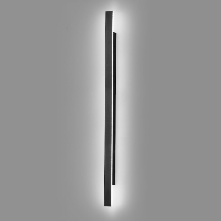 LED Outdoor Wall Light WOW LED/20W/230V 3000/4000/6000K 120 cm IP54 black