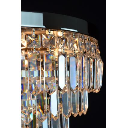 Wranovsky JWZ024060301 - Crystal attached chandelier PORTO 5xE14/40W/230V + 1xE27/40W