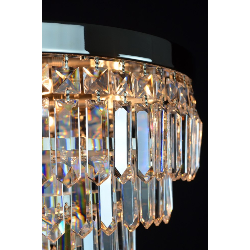 Wranovsky JWZ024060301 - Crystal attached chandelier PORTO 5xE14/40W/230V + 1xE27/40W