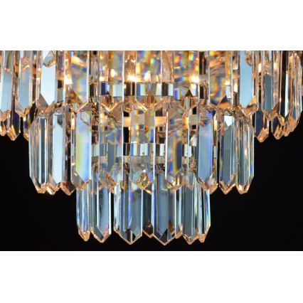 Wranovsky JWZ024060301 - Crystal attached chandelier PORTO 5xE14/40W/230V + 1xE27/40W