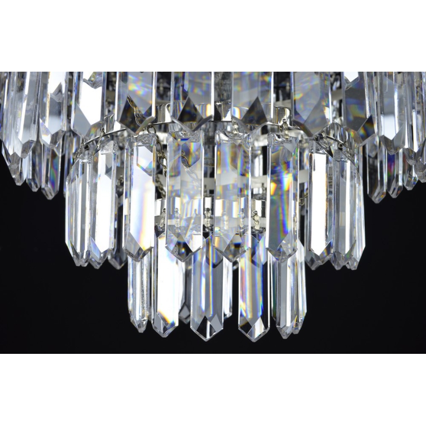 Wranovsky JWZ024060301 - Crystal attached chandelier PORTO 5xE14/40W/230V + 1xE27/40W