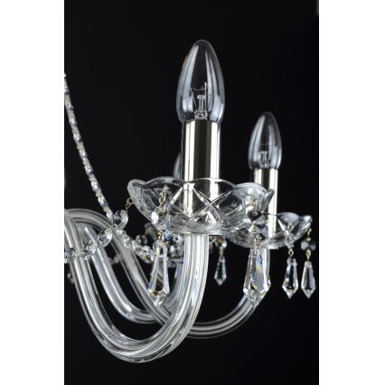 Wranovsky JWZ117082101 - Crystal chandelier on a chain BONTON 8xE14/40W/230V