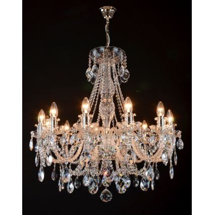 Wranovsky JWZ124122101 - Crystal chandelier on a chain IMPERIAL 12xE14/40W/230V
