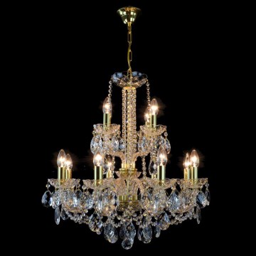 Wranovsky JWZ125122230 - Crystal chandelier on a chain MARIERA 12xE14/40W/230V