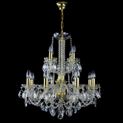 Wranovsky JWZ125122230 - Crystal chain chandelier  MARIERA 12xE14/40W/230V