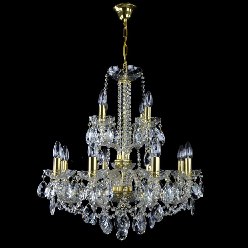 Wranovsky JWZ125122230 - Crystal chain chandelier  MARIERA 12xE14/40W/230V