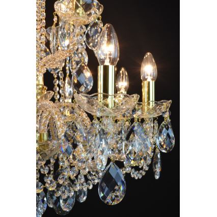 Wranovsky JWZ125122230 - Crystal chain chandelier  MARIERA 12xE14/40W/230V