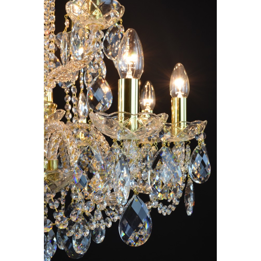 Wranovsky JWZ125122230 - Crystal chain chandelier  MARIERA 12xE14/40W/230V