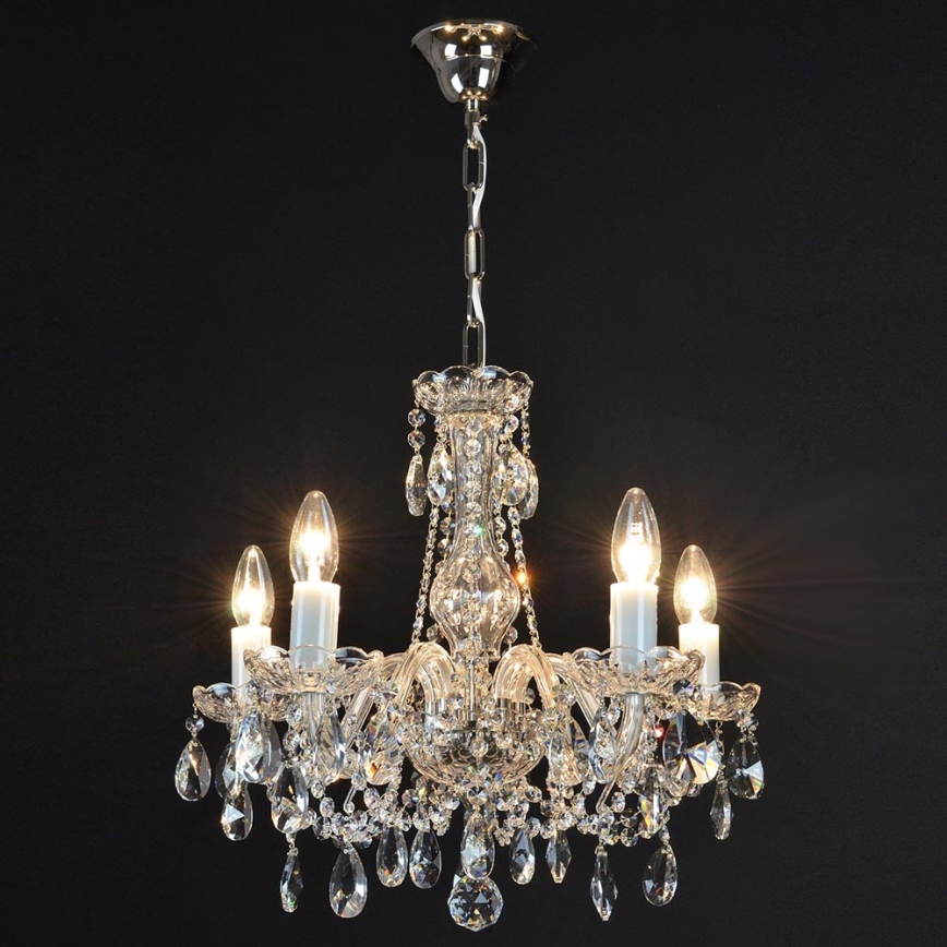 Wranovsky JWZ153052101 - Crystal chandelier on a chain OLIVE 5xE14/40W/230V
