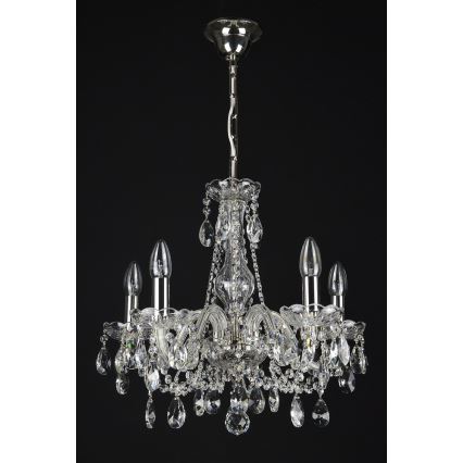 Wranovsky JWZ153052101 - Crystal chandelier on a chain OLIVE 5xE14/40W/230V