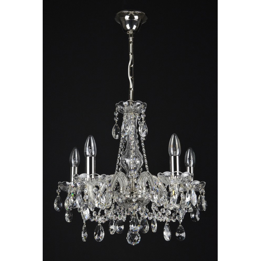 Wranovsky JWZ153052101 - Crystal chandelier on a chain OLIVE 5xE14/40W/230V