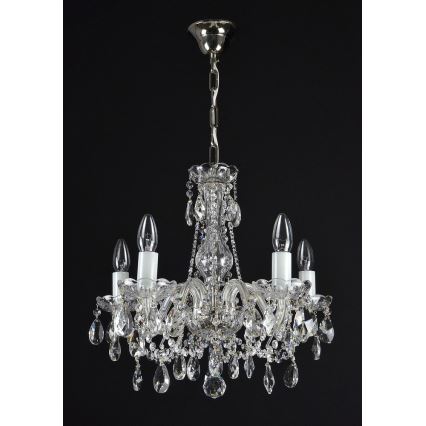 Wranovsky JWZ153052101 - Crystal chandelier on a chain OLIVE 5xE14/40W/230V