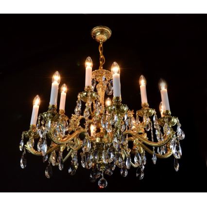 Wranovsky JWZ237121100 - Crystal chandelier on a chain AVIOR 12xE14/40W/230V