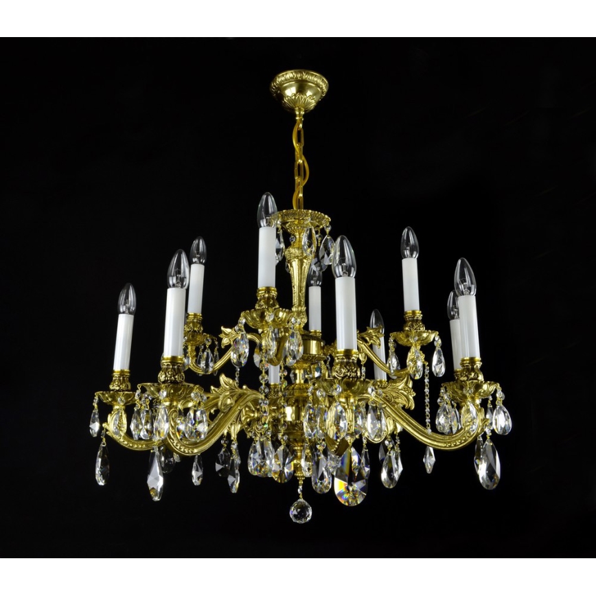 Wranovsky JWZ237121100 - Crystal chandelier on a chain AVIOR 12xE14/40W/230V
