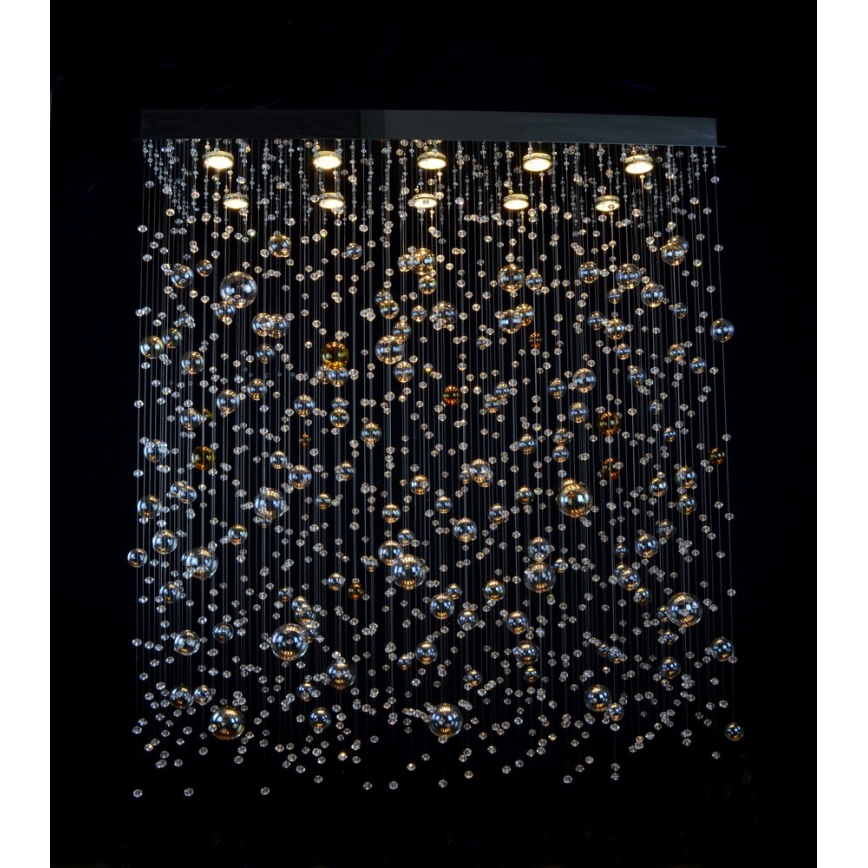 Wranovsky JWZ610100101 - Attached crystal chandelier ORBIS 10xGU10/40W/230V